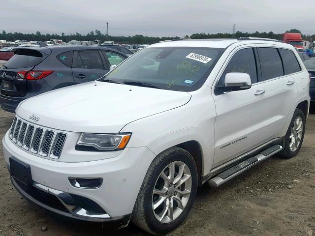 1C4RJEJT3FC629947 - 2015 JEEP GRAND CHER WHITE photo 2