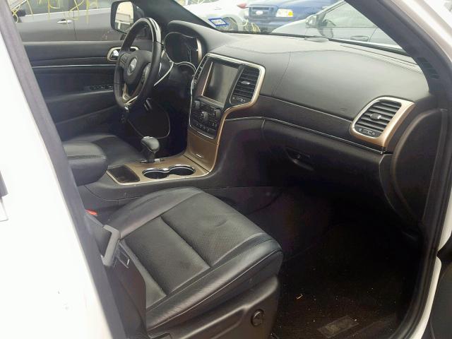 1C4RJEJT3FC629947 - 2015 JEEP GRAND CHER WHITE photo 5