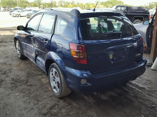 5Y2SL63805Z443577 - 2005 PONTIAC VIBE BLUE photo 3