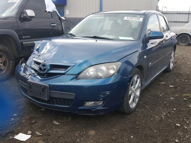 JM1BK143471660169 - 2007 MAZDA 3 HATCHBAC BLUE photo 2