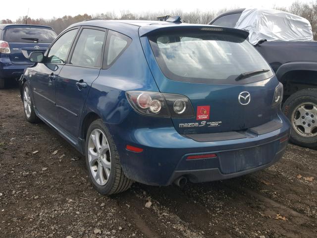 JM1BK143471660169 - 2007 MAZDA 3 HATCHBAC BLUE photo 3