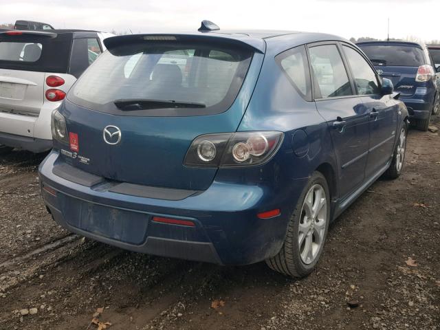 JM1BK143471660169 - 2007 MAZDA 3 HATCHBAC BLUE photo 4