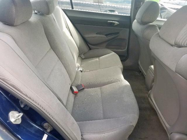 1HGFA16538L015068 - 2008 HONDA CIVIC LX BLUE photo 6