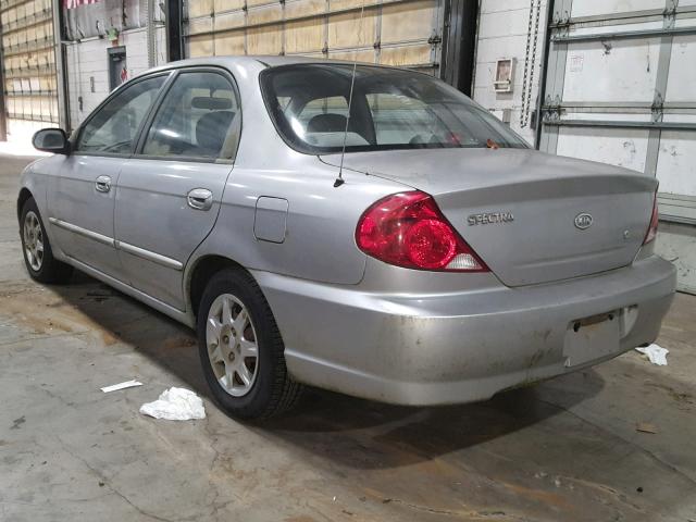 KNAFB121445303739 - 2004 KIA SPECTRA BA SILVER photo 3