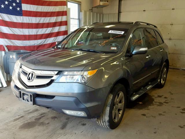 2HNYD28897H502616 - 2007 ACURA MDX SPORT GRAY photo 2