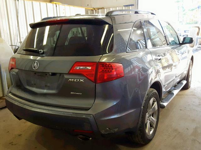 2HNYD28897H502616 - 2007 ACURA MDX SPORT GRAY photo 4