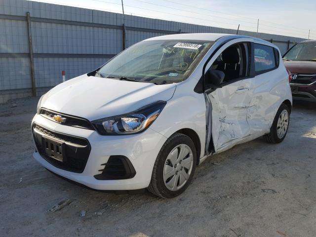 KL8CB6SA8HC709147 - 2017 CHEVROLET SPARK LS WHITE photo 2