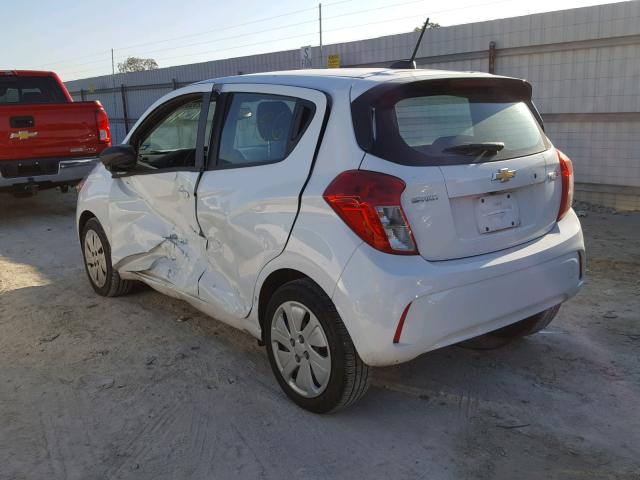 KL8CB6SA8HC709147 - 2017 CHEVROLET SPARK LS WHITE photo 3