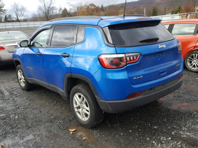 3C4NJDAB6HT624863 - 2017 JEEP COMPASS SP 蓝色 照片 3