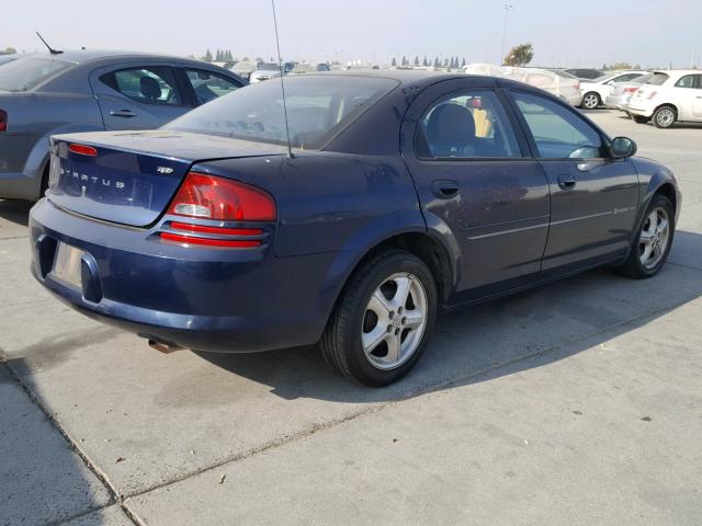 1B3EL46X66N160373 - 2006 DODGE STRATUS SX BLUE photo 4