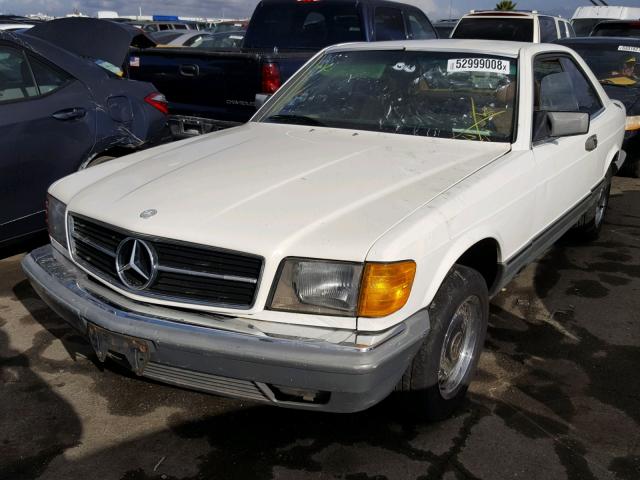 WDBCA44D6FA110065 - 1985 MERCEDES-BENZ 500 SEC WHITE photo 2