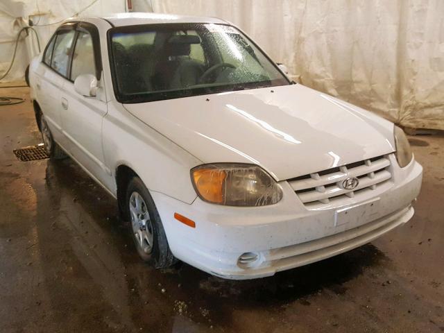 KMHCG45C93U461919 - 2003 HYUNDAI ACCENT GL WHITE photo 1