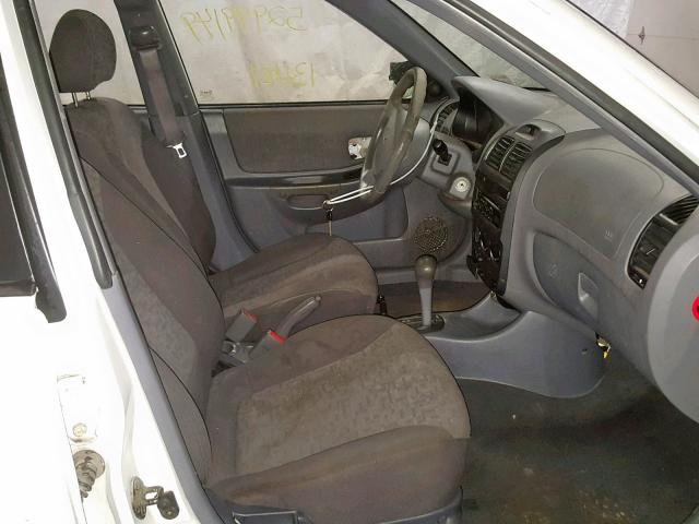 KMHCG45C93U461919 - 2003 HYUNDAI ACCENT GL WHITE photo 5