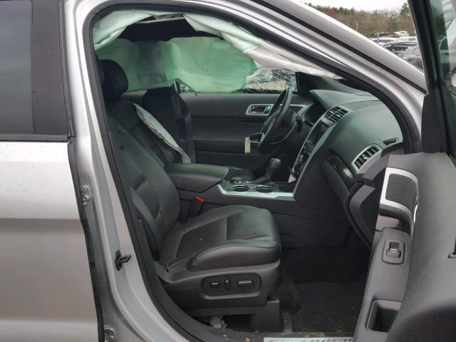 1FM5K8F80FGC55058 - 2015 FORD EXPLORER L SILVER photo 5