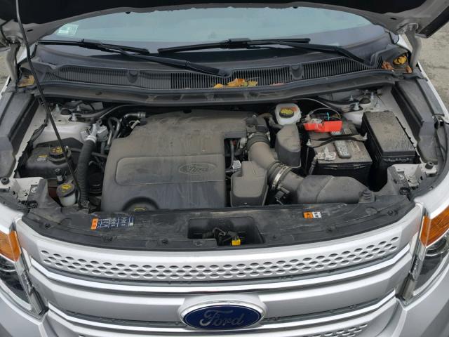 1FM5K8F80FGC55058 - 2015 FORD EXPLORER L SILVER photo 7