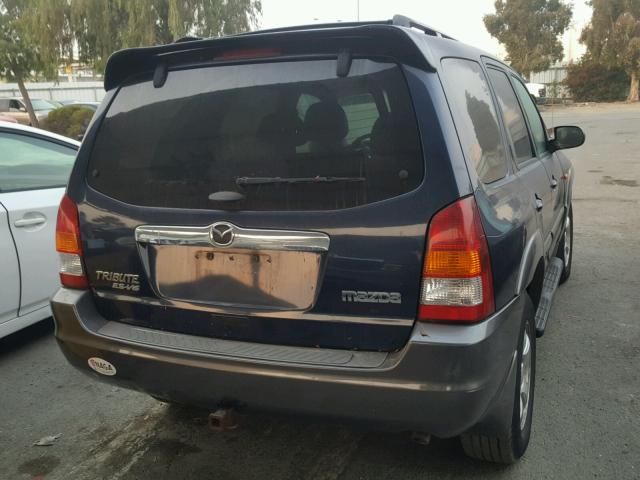 4F2CZ96193KM01935 - 2003 MAZDA TRIBUTE ES BLUE photo 4