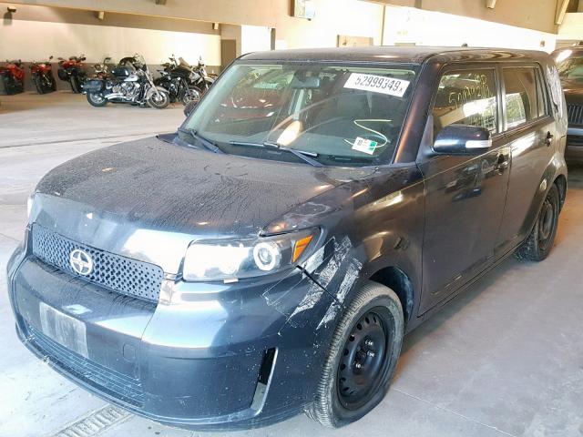 JTLZE4FEXA1106619 - 2010 TOYOTA SCION XB BLACK photo 2