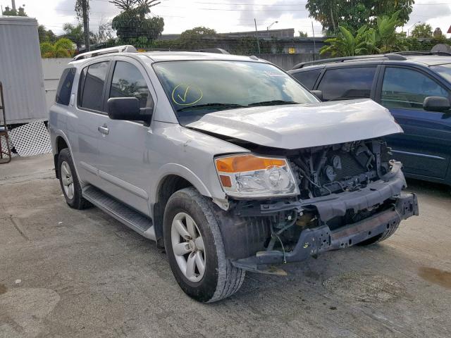 5N1BA0ND8FN610477 - 2015 NISSAN ARMADA SV SILVER photo 1