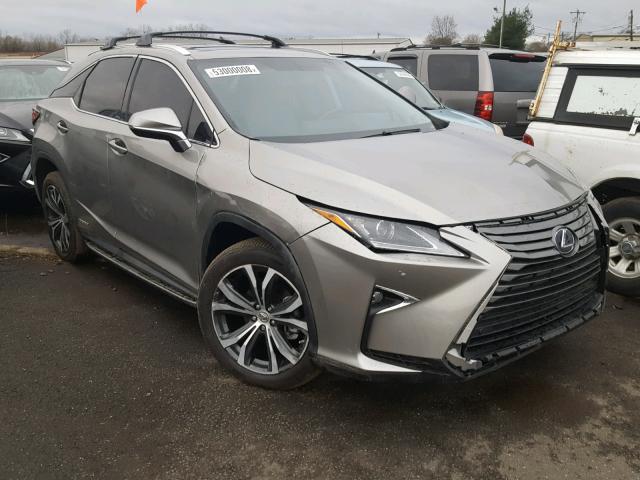 2T2BGMCA3HC012320 - 2017 LEXUS RX 450H SILVER photo 1