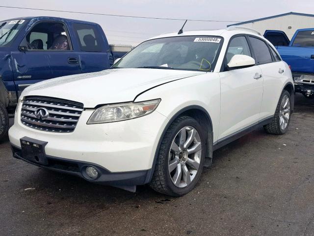 JNRBS08W34X403947 - 2004 INFINITI FX45 WHITE photo 2