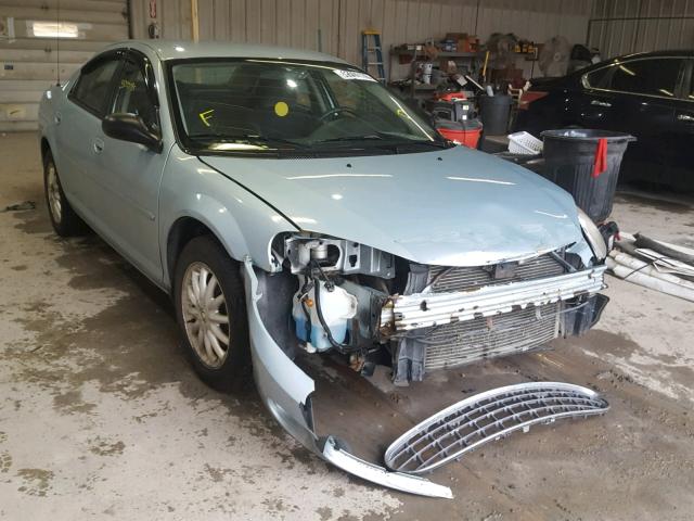 1C3EL46R02N182979 - 2002 CHRYSLER SEBRING LX BLUE photo 1