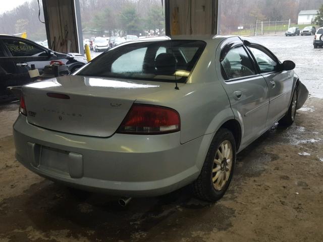 1C3EL46R02N182979 - 2002 CHRYSLER SEBRING LX BLUE photo 4