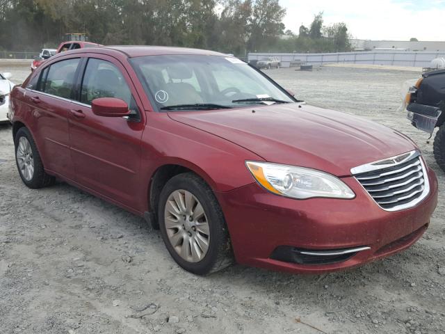 1C3CCBAB1DN588469 - 2013 CHRYSLER 200 LX MAROON photo 1