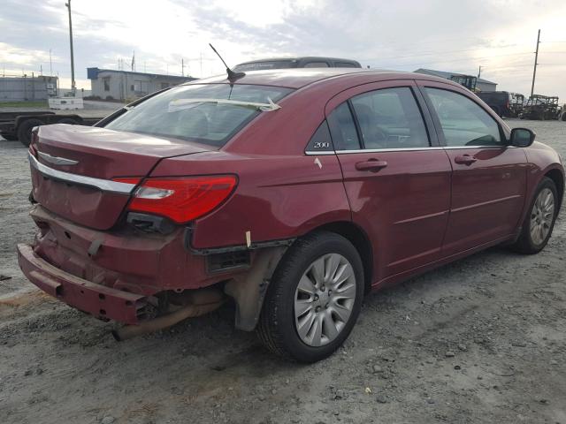 1C3CCBAB1DN588469 - 2013 CHRYSLER 200 LX MAROON photo 4