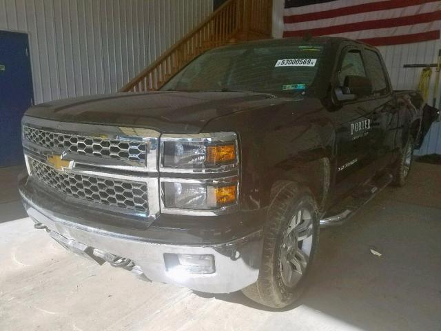 1GCVKREH8EZ411345 - 2014 CHEVROLET SILVERADO BLACK photo 2