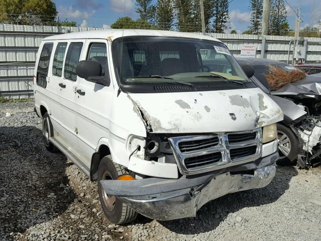 2B6HB11X11K539424 - 2001 DODGE RAM VAN B1 WHITE photo 1