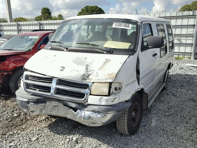 2B6HB11X11K539424 - 2001 DODGE RAM VAN B1 WHITE photo 2