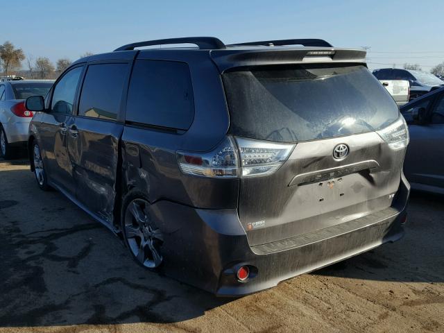 5TDXK3DC6ES505401 - 2014 TOYOTA SIENNA SPO GRAY photo 3