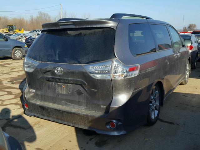 5TDXK3DC6ES505401 - 2014 TOYOTA SIENNA SPO GRAY photo 4