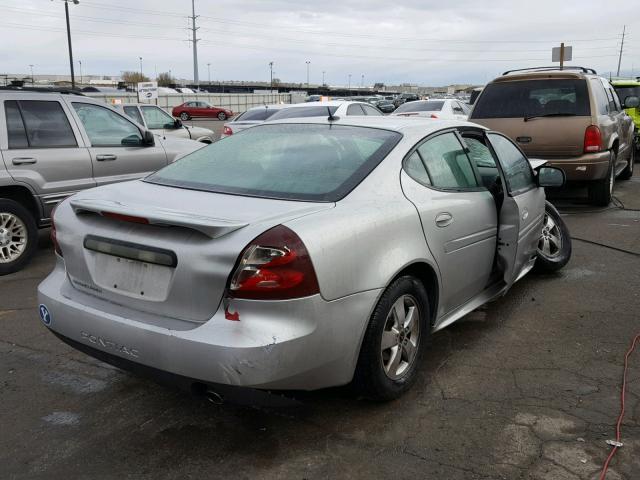 2G2WP552061187870 - 2006 PONTIAC GRAND PRIX SILVER photo 4