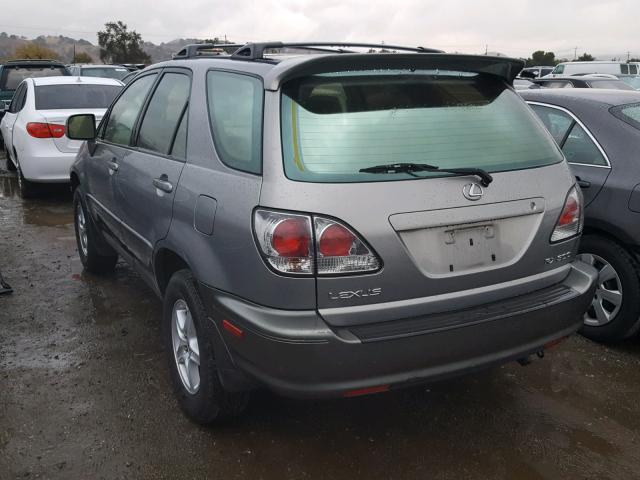 JTJGF10U710100388 - 2001 LEXUS RX 300 GRAY photo 3