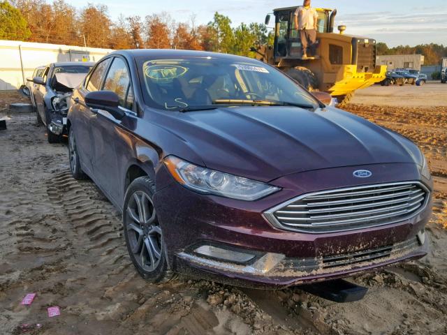 3FA6P0G7XHR161403 - 2017 FORD FUSION S BURGUNDY photo 1