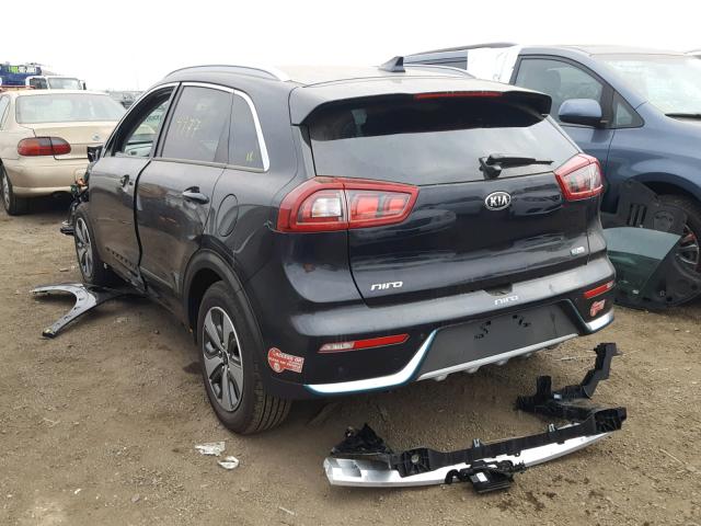 KNDCC3LD4J5186943 - 2018 KIA NIRO EX PR BLUE photo 3