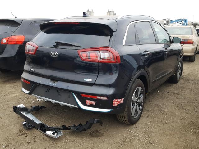 KNDCC3LD4J5186943 - 2018 KIA NIRO EX PR BLUE photo 4