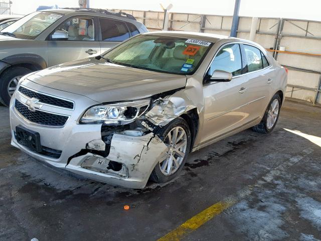 1G11E5SA3DF311801 - 2013 CHEVROLET MALIBU 2LT GOLD photo 2