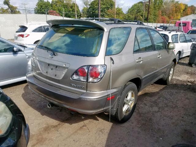 JTJHF10UX10217872 - 2001 LEXUS RX 300 GOLD photo 4