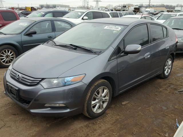 JHMZE2H79BS002681 - 2011 HONDA INSIGHT EX GRAY photo 2