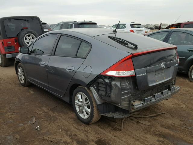 JHMZE2H79BS002681 - 2011 HONDA INSIGHT EX GRAY photo 3