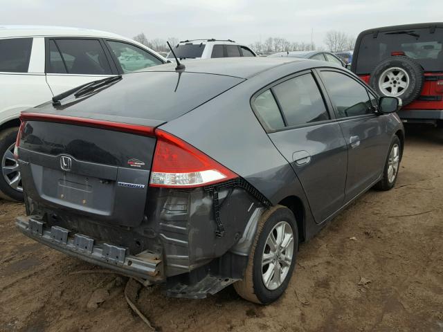 JHMZE2H79BS002681 - 2011 HONDA INSIGHT EX GRAY photo 4