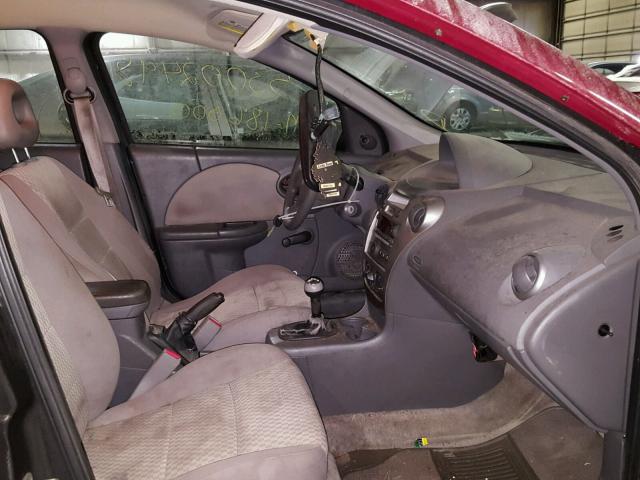 1G8AZ55F86Z108921 - 2006 SATURN ION LEVEL MAROON photo 5