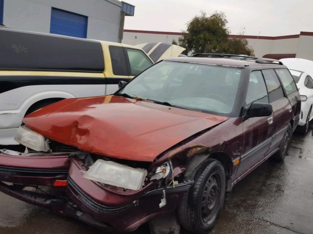 4S3BJ6333N7923120 - 1992 SUBARU LEGACY L A BROWN photo 2