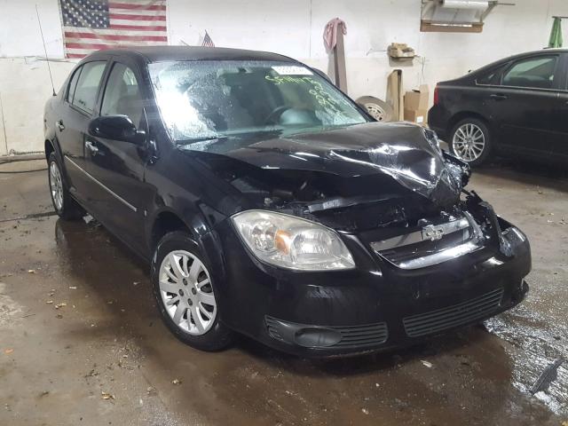 1G1AT58H797131622 - 2009 CHEVROLET COBALT LT BLACK photo 1