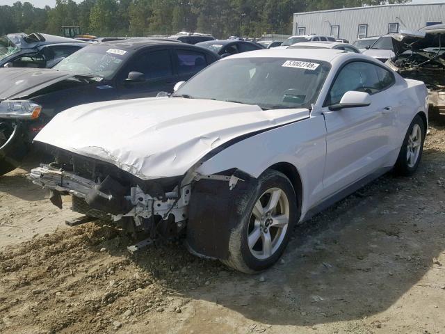 1FA6P8AM9H5321948 - 2017 FORD MUSTANG WHITE photo 2