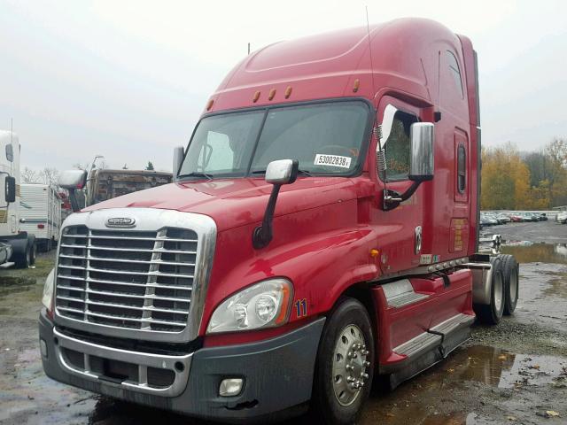 1FUJGLDR9BSAU6424 - 2011 FREIGHTLINER CASCADIA 1 RED photo 2