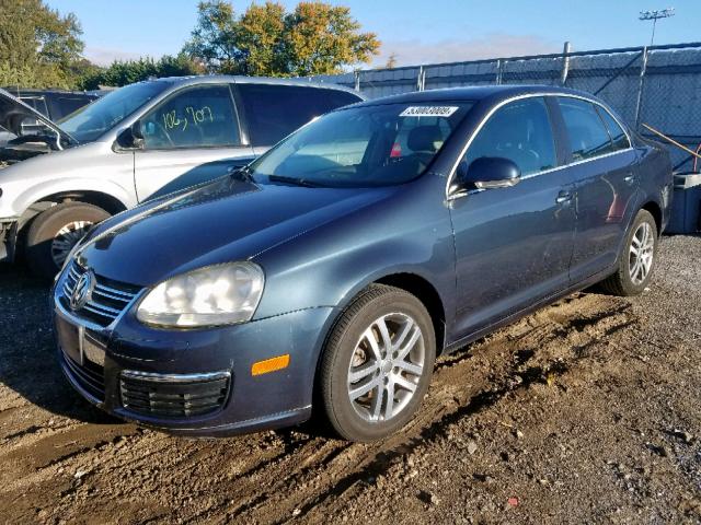 3VWST71K16M681958 - 2006 VOLKSWAGEN JETTA TDI BLUE photo 2