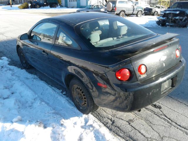 1G1AK12F257636383 - 2005 CHEVROLET COBALT BLACK photo 3